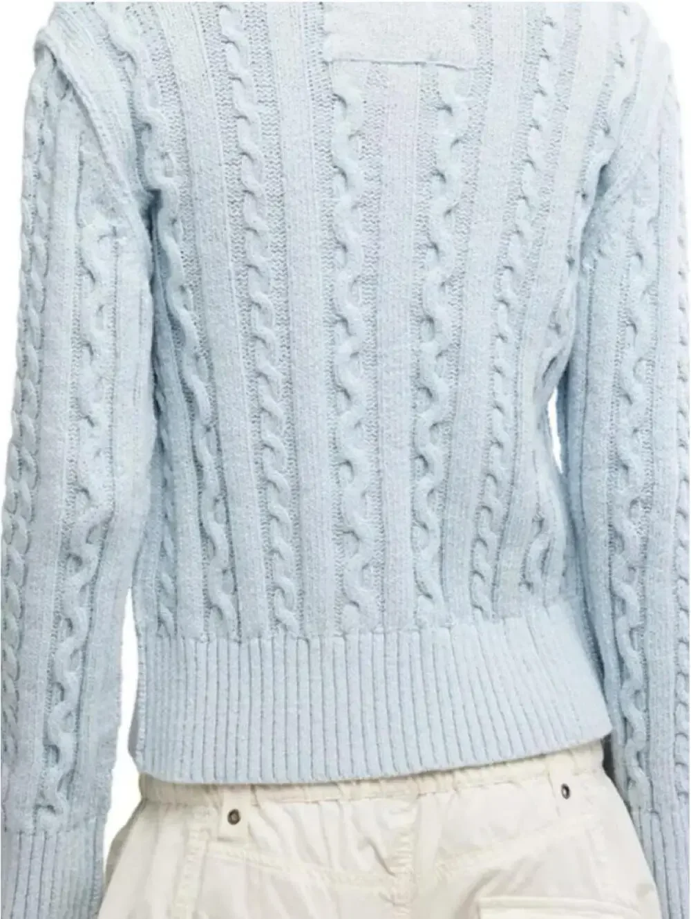 FREE PEOPLE - WE THE FREE WTF Cable sweater SIZE M.